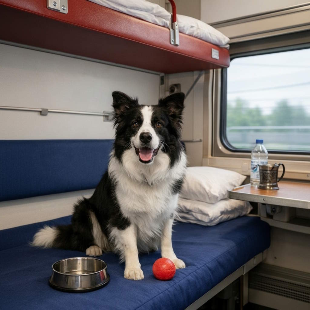Как подготовить собаку к&nbsp;поездке в&nbsp;поезде