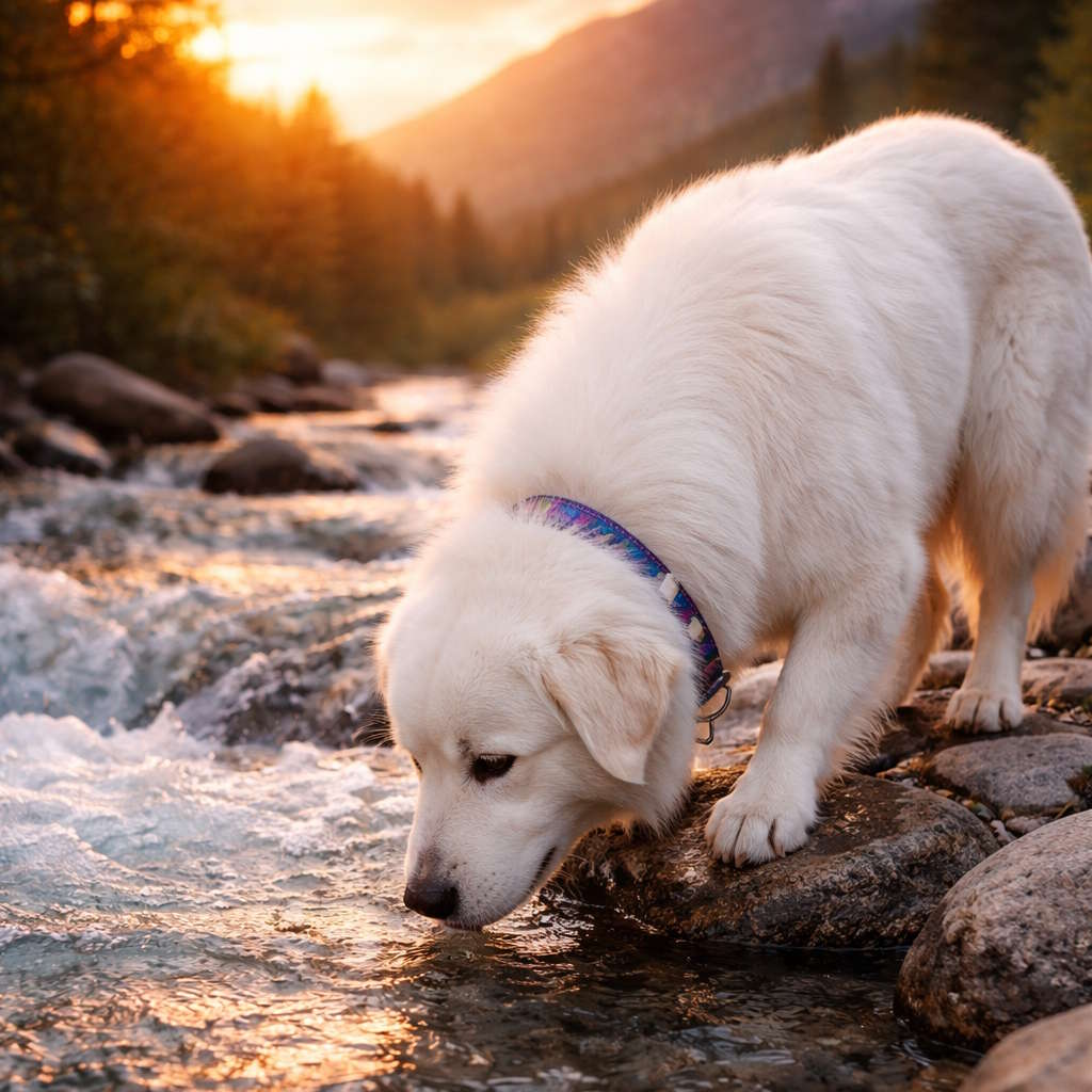 Как приучить собаку пить воду в&nbsp;незнакомых местах на&nbsp;природе