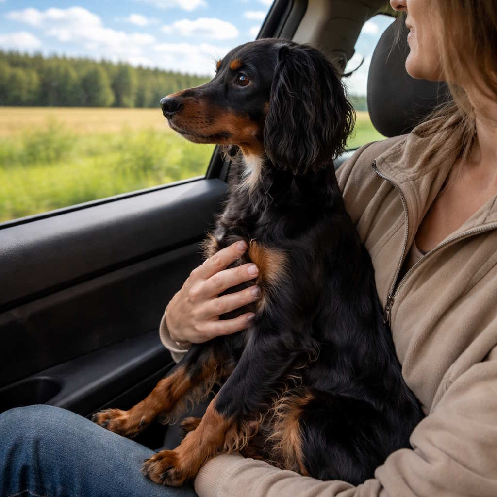 Как перевезти найденную собаку домой: документы, переноска, дорога